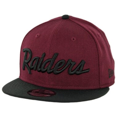 New Era 9Fifty CTO Las Vegas Raiders Script Snapback Hat Maroon Black New Era 9Fifty CTO Las Vegas Raiders Script Snapback Hat Maroon Black