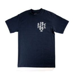 Dyse One Roses Branded Short Sleeve T-Shirt Navy Blue