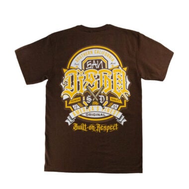 Dyse One SD Branded Short Sleeve T-Shirt Brown Dyse One SD Branded Short Sleeve T-Shirt Brown