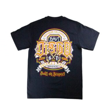 Dyse One SD Branded Short Sleeve T-Shirt Navy Blue Orange Dyse One SD Branded Short Sleeve T-Shirt Navy Blue Orange