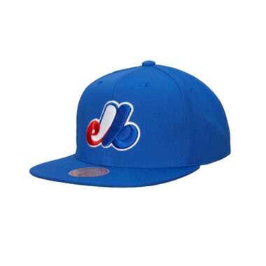 Mitchell & Ness Montreal Expos Cooperstown Evergreen Snapback Hat Blue Mitchell & Ness Montreal Expos Cooperstown Evergreen Snapback Hat Blue
