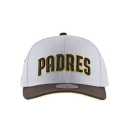 Mitchell & Ness San Diego Padres Evergreen Pro Arch Adjustable Snapback Hat White