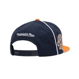 Mitchell & Ness San Diego Padres Pipe Cooperstown Snapback Hat Blue Orange