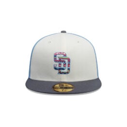 New Era 59Fifty San Diego Padres City Element Guatemala Fitted Hat Sky Blue White Gray