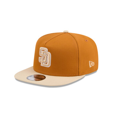 New Era 9Fifty San Diego Padres Color Pack Two Tone A-Frame Snapback Hat Burnt Orange Cream