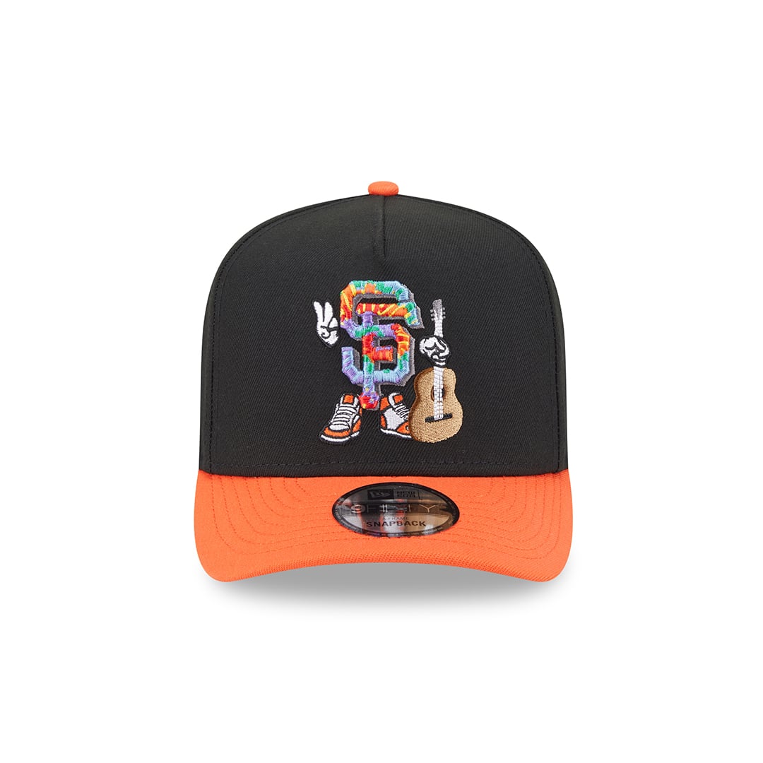New Era 9Fifty San Francisco Giants Cartoon A-Frame Snapback Hat Black Orange New Era 9Fifty San Francisco Giants Cartoon A-Frame Snapback Hat Black Orange - Image 2