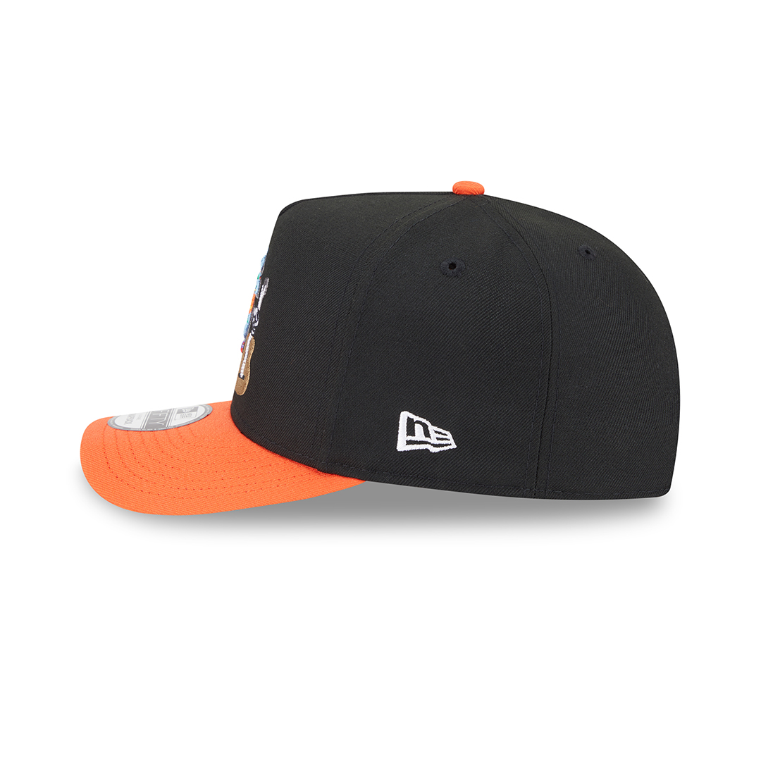 New Era 9Fifty San Francisco Giants Cartoon A-Frame Snapback Hat Black Orange New Era 9Fifty San Francisco Giants Cartoon A-Frame Snapback Hat Black Orange - Image 7