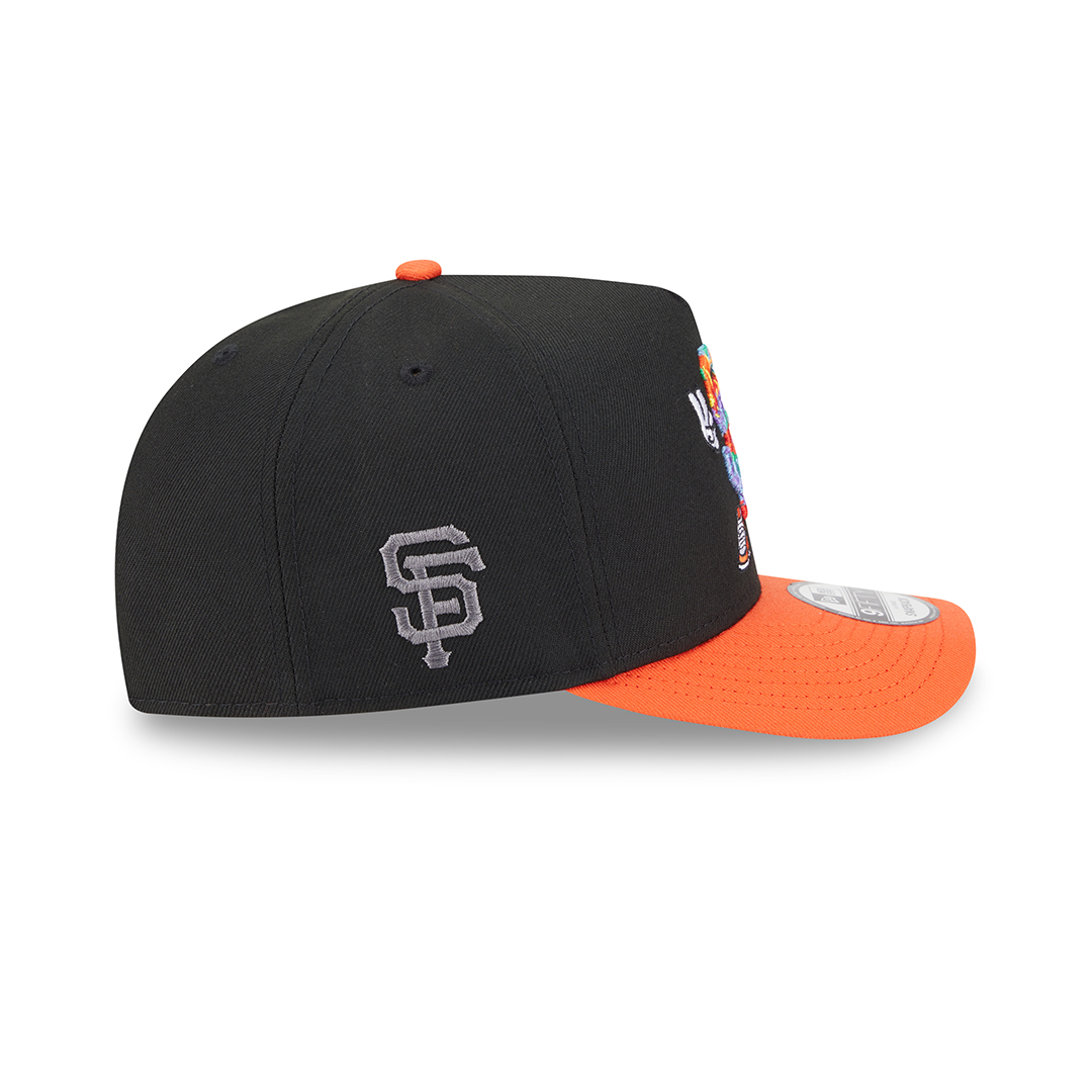New Era 9Fifty San Francisco Giants Cartoon A-Frame Snapback Hat Black Orange New Era 9Fifty San Francisco Giants Cartoon A-Frame Snapback Hat Black Orange - Image 4