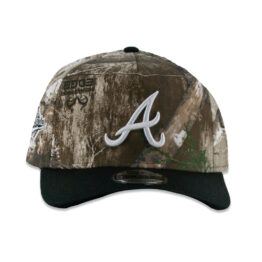 New Era 9Forty Atlanta Braves Two Tone A-Frame Snapback Hat Realtree Camouflage Black