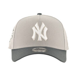 New Era 9Forty New York Yankees 1999 World Series Two Tone A-Frame Snapback Hat Gray Dark Graphite