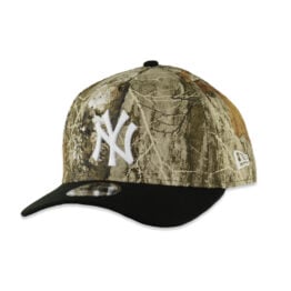 New Era 9Forty New York Yankees Two Tone A-Frame Snapback Hat Realtree Camouflage Black