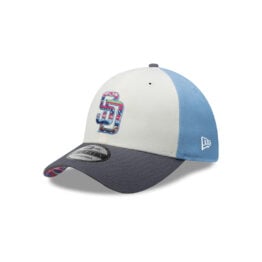 New Era 9Forty San Diego Padres City Element Guatemala Snapback Hat Sky Blue White Gray