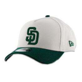 New Era 9Forty San Diego Padres Earth A-Frame Snapback Hat Stone Gray Green