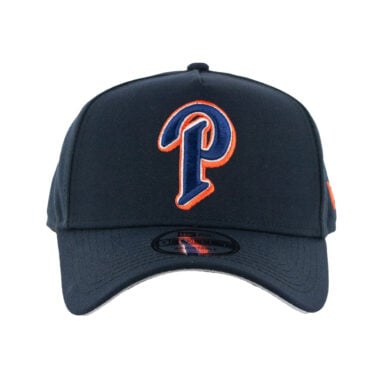 New Era 9Forty San Diego Padres Ligature Redux 1998 Gwynn P Logo A-Frame Snapback Hat Dark Navy White Orange New Era 9Forty San Diego Padres Ligature Redux 1998 Gwynn P Logo A-Frame Snapback Hat Dark Navy White Orange