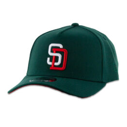 New Era 9Forty San Diego Padres Meridian A-Frame Snapback Hat Dark Green White Red