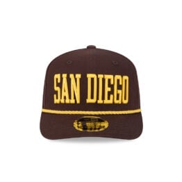 New Era 9Seventy San Diego Padres Word Mark Snapback Hat Brown Gold