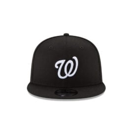 New Era 9Fifty Washington Nationals Basic Snapback Hat Black White
