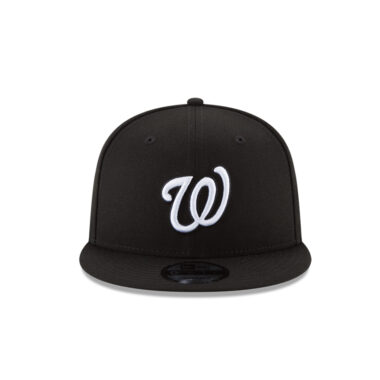 New Era 9Fifty Washington Nationals Basic Snapback Hat Black White New Era 9Fifty Washington Nationals Basic Snapback Hat Black White