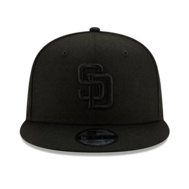 New Era 9Fifty San Diego Padres Basic Snapback Hat Black Blackout New Era 9Fifty San Diego Padres Basic Snapback Hat Black Blackout