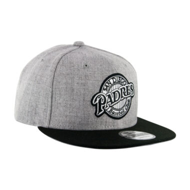 New Era 9Fifty San Diego Padres Retro Snapback Hat Two Tone Heather Gray Black New Era 9Fifty San Diego Padres Retro Snapback Hat Two Tone Heather Gray Black