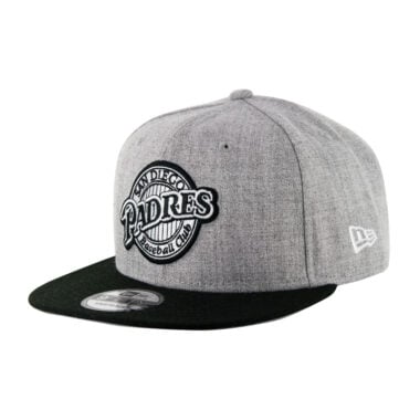 New Era 9Fifty San Diego Padres Retro Snapback Hat Two Tone Heather Gray Black New Era 9Fifty San Diego Padres Retro Snapback Hat Two Tone Heather Gray Black