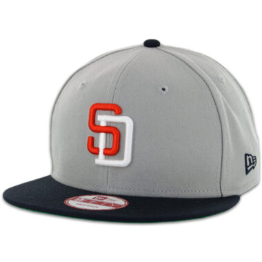 New Era 9Fifty San Diego Padres Tony Gwynn 2 Adjustable Snapback Hat Grey Dark Navy