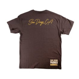 Mitchell & Ness San Diego Padres Double Clutch Premium Short Sleeve T-Shirt Brown