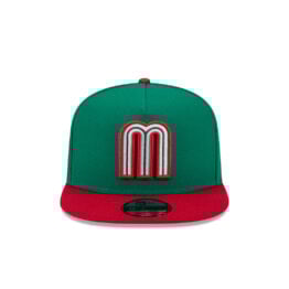 New Era 9Fifty Mexico Official World Baseball Classic 2026 A-Frame Snapback Hat Kelly Green Red
