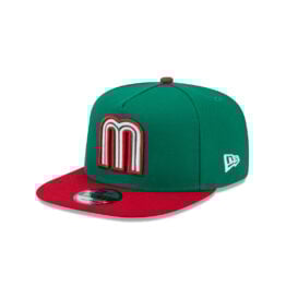 New Era 9Fifty Mexico Official World Baseball Classic 2026 A-Frame Snapback Hat Kelly Green Red