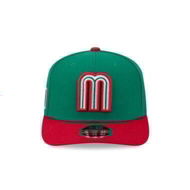 New Era 9Seventy Mexico Official World Baseball Classic Stretch Snapback Hat Kelly Green Red