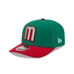 New Era 9Seventy Mexico Official World Baseball Classic Stretch Snapback Hat Kelly Green Red
