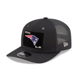 New Era 9Seventy New England Patriots Official Opening Night Super Bowl LX Stretch Snapback Hat Dark Graphite