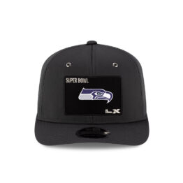 New Era 9Seventy Seattle Seahawks Official Opening Night Super Bowl LX Stretch Snapback Hat Dark Graphite