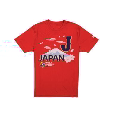 New Era Japan Official World Baseball 2026 Short Sleeve T-Shirt Red New Era Japan Official World Baseball 2026 Short Sleeve T-Shirt Red
