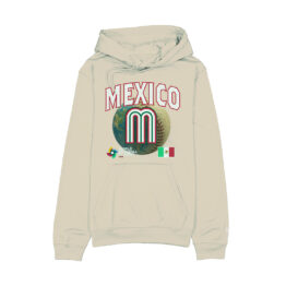 New Era Mexico Official World Baseball Classic 2026 Pullover Hoodie Cream White