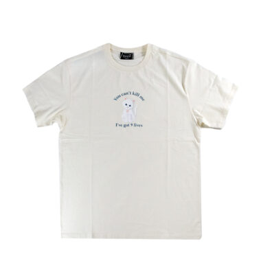 Ripndip 9 Lives Short Sleeve T-Shirt Bone White Ripndip 9 Lives Short Sleeve T-Shirt Bone White