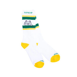 Ripndip Peeking Nermal Socks Bone White Forest Green
