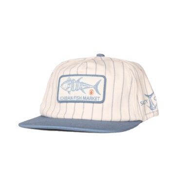 Salty Crew Fish Market Snapback Hat Off White Slate