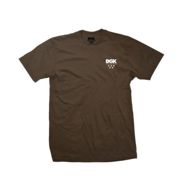 DGK All Star Mini Logo Short Sleeve T-Shirt Dark Chocolate Brown DGK All Star Mini Logo Short Sleeve T-Shirt Dark Chocolate Brown