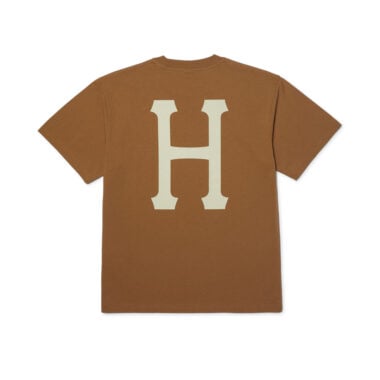 HUF Classic H Short Sleeve T-Shirt Brown Sugar Cream HUF Classic H Short Sleeve T-Shirt Brown Sugar Cream