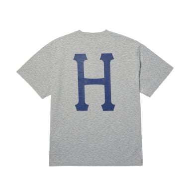 HUF Classic H Short Sleeve T-Shirt Heather Gray Navy