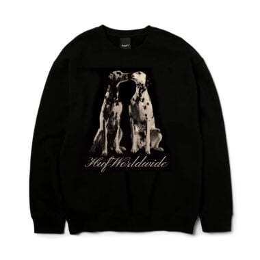 HUF Dogged Crewneck Sweatshirt Black HUF Dogged Crewneck Sweatshirt Black