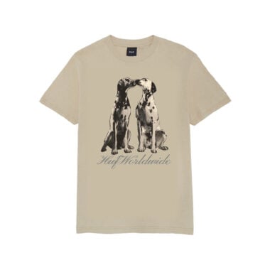 HUF Dogged Short Sleeve T-Shirt Bleach White HUF Dogged Short Sleeve T-Shirt Bleach White