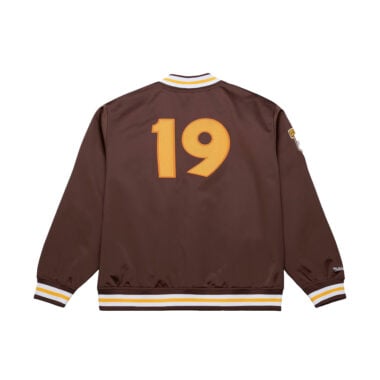 Mitchell & Ness San Diego Padres Player Collection Tony Gwynn Lightweight Satin Jacket Brown Mitchell & Ness San Diego Padres Player Collection Tony Gwynn Lightweight Satin Jacket Brown