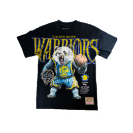 Mitchell & Ness x LRG Golden State Warriors Wild Art Short Sleeve T-Shirt Black