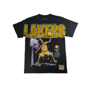 Mitchell & Ness x LRG Los Angeles Lakers Wild Art Short Sleeve T-Shirt Black Mitchell & Ness x LRG Los Angeles Lakers Wild Art Short Sleeve T-Shirt Black