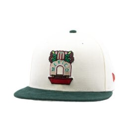 New Era 59Fifty Mexico Official World Baseball Classic Trajinera Fitted Hat Chrome White Dark Green