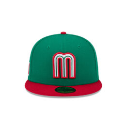 New Era 59Fifty Mexico On Field World Baseball Classic 2026 Fitted Hat Kelly Green Red