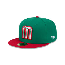 New Era 59Fifty Mexico On Field World Baseball Classic 2026 Fitted Hat Kelly Green Red