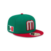 New-Era-59Fifty-Mexico-On-Field-World-Baseball-Classic-2026-Youth-Fitted-Hat-Kelly-Green-Red-left-fr.jpg